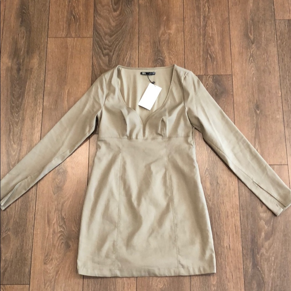 NWT Zara Sweetheart Neckline Dress Size L - Picture 6 of 10